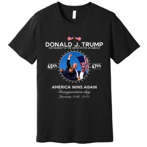 Inauguration Day President Donald Trump Won 2025 Premium T-Shirt