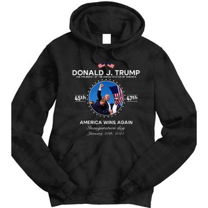 Inauguration Day President Donald Trump Won 2025 Tie Dye Hoodie