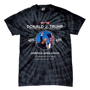 Inauguration Day President Donald Trump Won 2025 Tie-Dye T-Shirt