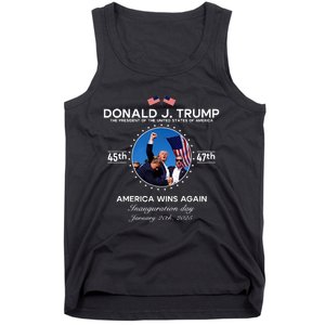 Inauguration Day President Donald Trump Won 2025 Tank Top