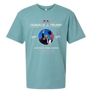 Inauguration Day President Donald Trump Won 2025 Sueded Cloud Jersey T-Shirt