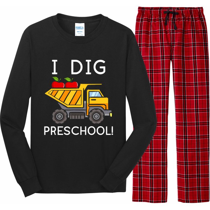 I Dig Preschool Student Teacher Construction Back To School Long Sleeve Pajama Set