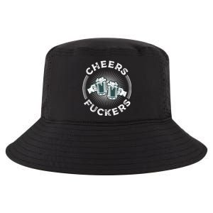 Irish Drinking Quote Cheers Fuckers Funny St Patricks Day Cool Comfort Performance Bucket Hat