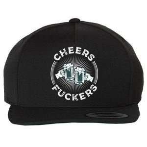 Irish Drinking Quote Cheers Fuckers Funny St Patricks Day Wool Snapback Cap