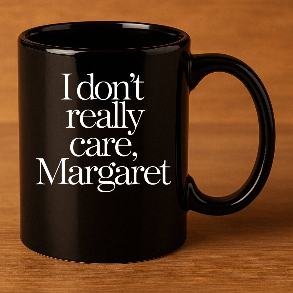I Dont Really Care Margaret 11oz C Handle Ceramic Mug