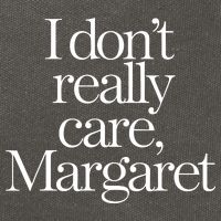 I Dont Really Care Margaret Cotton Canvas Backpack