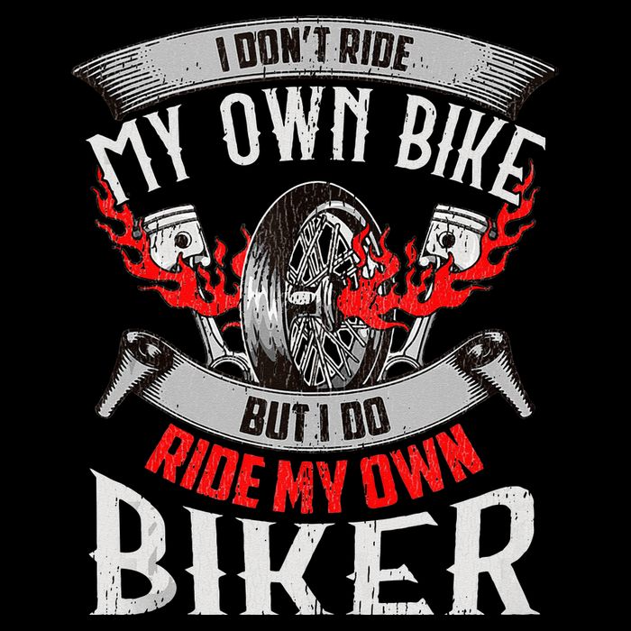 I Dont Ride My Own Bike Biker Chick Wife Red Motorcycle Visor