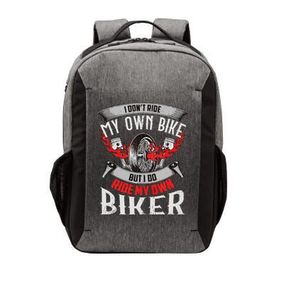 I Dont Ride My Own Bike Biker Chick Wife Red Motorcycle Vector Backpack