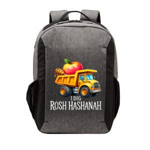 I Dig Rosh Hashanah Dump Truck Apples Honey Jewish New Year Vector Backpack