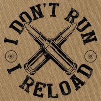 I DonT Run I Reload Gun Rights American Flag Patriots Back Cotton Canvas Backpack