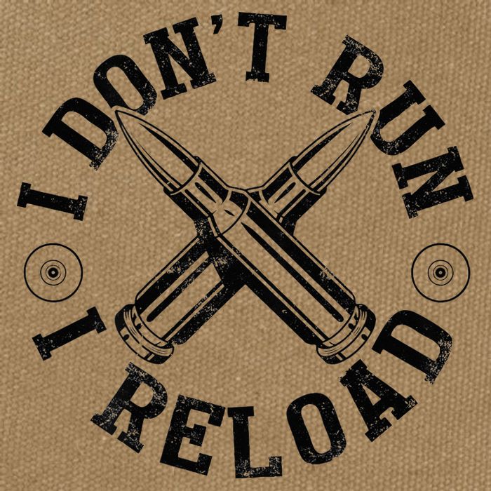I DonT Run I Reload Gun Rights American Flag Patriots Back Cotton Canvas Backpack