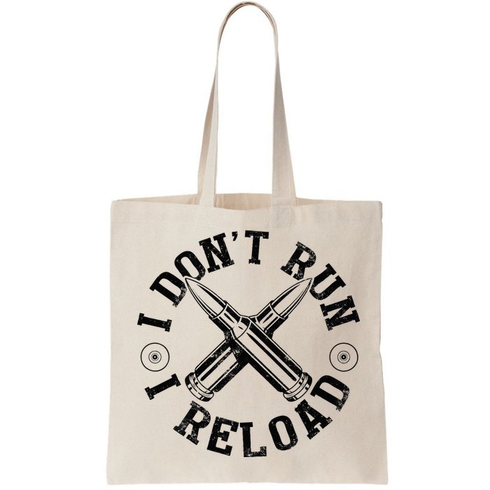 I DonT Run I Reload Gun Rights American Flag Patriots Back Bag
