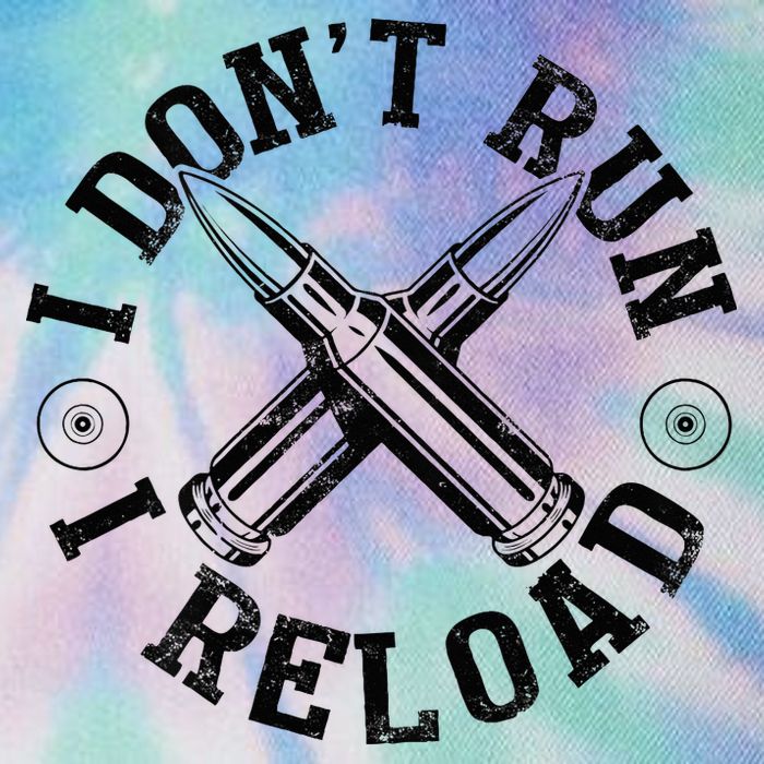 I DonT Run I Reload Gun Rights American Flag Patriots Back Legacy Tie Dye Trucker Hat