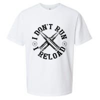 I DonT Run I Reload Gun Rights American Flag Patriots Back Sueded Cloud Jersey T-Shirt