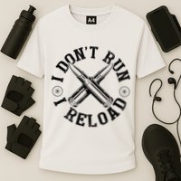 I DonT Run I Reload Gun Rights American Flag Patriots Back Performance Shirt