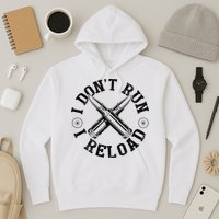 I DonT Run I Reload Gun Rights American Flag Patriots Back Hoodie