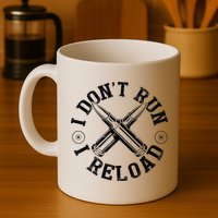 I DonT Run I Reload Gun Rights American Flag Patriots Back Mug