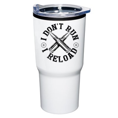 I DonT Run I Reload Gun Rights American Flag Patriots Back Tumbler