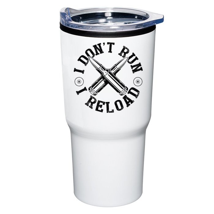 I DonT Run I Reload Gun Rights American Flag Patriots Back Tumbler