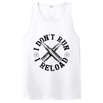 I DonT Run I Reload Gun Rights American Flag Patriots Back PosiCharge Competitor Tank