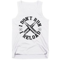 I DonT Run I Reload Gun Rights American Flag Patriots Back Tank Top