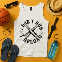 I DonT Run I Reload Gun Rights American Flag Patriots Back Tank Top