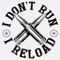 I DonT Run I Reload Gun Rights American Flag Patriots Back Kids T-Shirt