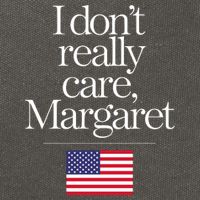 I DonT Really Care Margaret Cotton Canvas Backpack