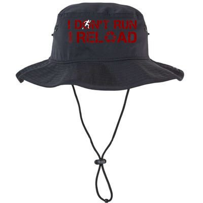 I Don't Run I Reload Funny Sarcastic Saying Bucket Hat