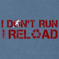 I Don't Run I Reload Funny Sarcastic Saying Garment-Dyed Sweatshirt