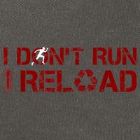 I Don't Run I Reload Funny Sarcastic Saying Cotton Canvas Backpack