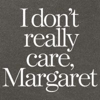 I DonT Really Care Margaret Cotton Canvas Backpack