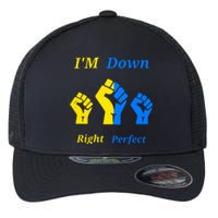 I'm Down Right Perfect Down Syndrome Day Socks Gift Flexfit Unipanel Trucker Cap