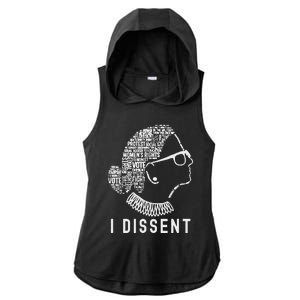 I Dissent Rbg Vote Rights Ladies PosiCharge Tri-Blend Wicking Draft Hoodie Tank