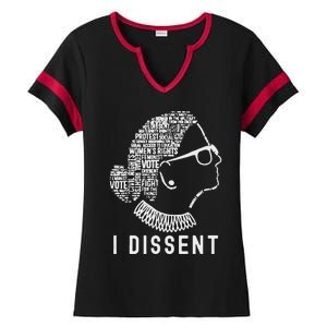 I Dissent Rbg Vote Rights Ladies Halftime Notch Neck Tee