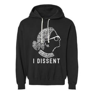 I Dissent Rbg Vote Rights Garment-Dyed Fleece Hoodie