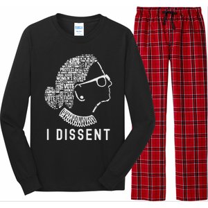 I Dissent Rbg Vote Rights Long Sleeve Pajama Set