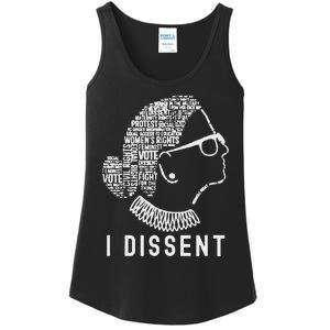 I Dissent Rbg Vote Rights Ladies Essential Tank