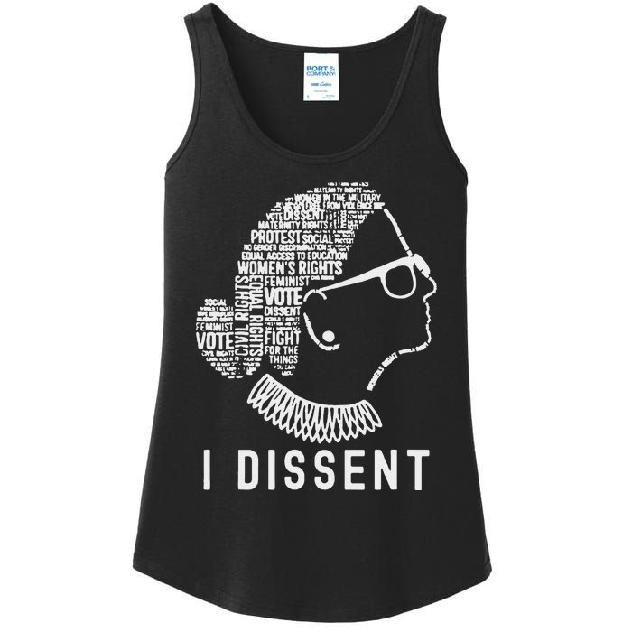 I Dissent Rbg Vote Rights Ladies Essential Tank