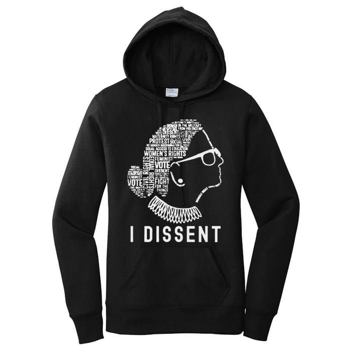 I Dissent Rbg Vote Rights Women's Pullover Hoodie