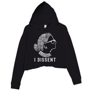 I Dissent Rbg Vote Rights Crop Fleece Hoodie