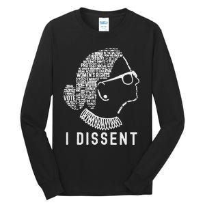 I Dissent Rbg Vote Rights Tall Long Sleeve T-Shirt