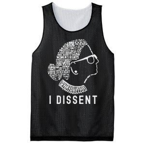 I Dissent Rbg Vote Rights Mesh Reversible Basketball Jersey Tank