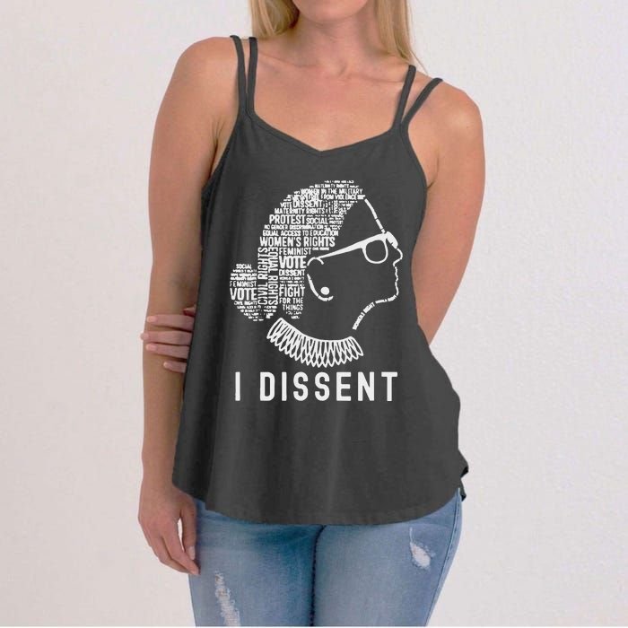 I Dissent Rbg Vote Rights Women's Strappy Tank