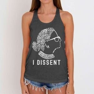 I Dissent Rbg Vote Rights Women's Knotted Racerback Tank