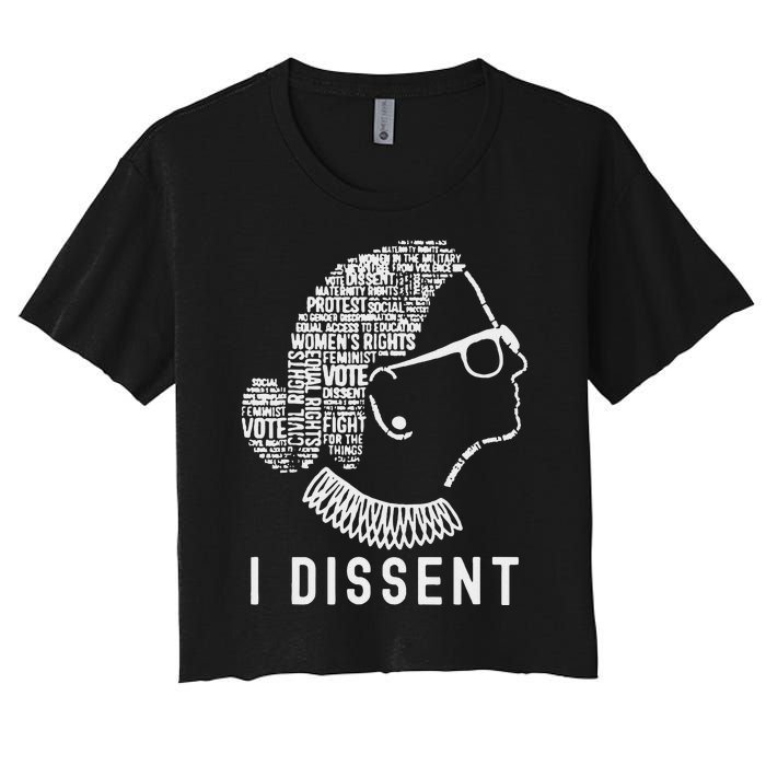 I Dissent Rbg Vote Rights Women's Crop Top Tee