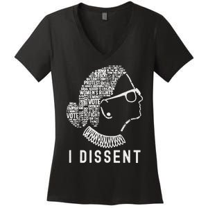 I Dissent Rbg Vote Rights Women's V-Neck T-Shirt