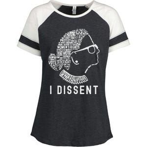 I Dissent Rbg Vote Rights Enza Ladies Jersey Colorblock Tee