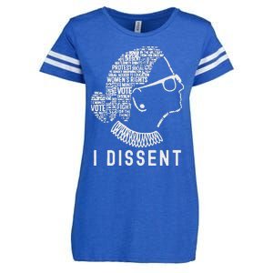 I Dissent Rbg Vote Rights Enza Ladies Jersey Football T-Shirt