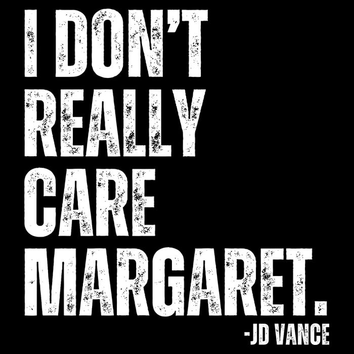 I Don’T Really Care Margaret Jd Vance Funny Minimalist City Backpack